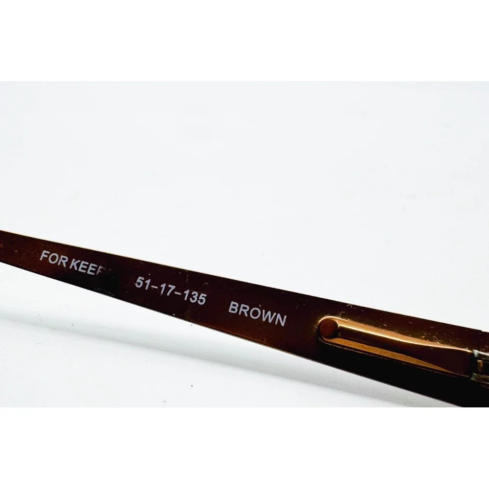 Lipstick Eyeglasses Womens Brown For Keef Rectangle Frames 51-17-135